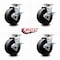 Service Caster Tool Box Caster Wheel Set 5'' Glass Filled Nylon Swivel Casters, 4PK TOOL-SCC-20S520-GFNB-TLB-4 - alternate 5
